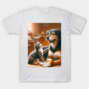 Paws & Whiskers: An Unlikely Alliance T-Shirt